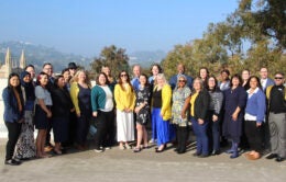 Group of people standing outside at UCLA