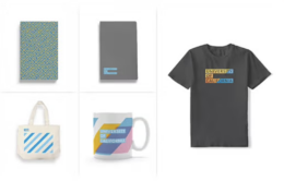 UC-branded bag, notebook, mug and T-shirt