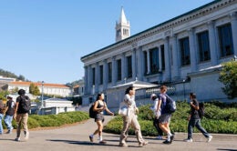 Students walking at UC Berkeley