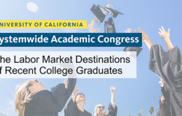 Students throwing graduation caps into the air