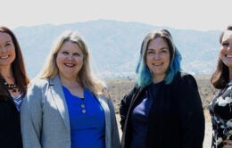 From left to right: Jen Bowser, Greta, Andrea Graeser and Zoe