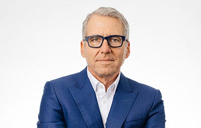 President Milliken wearing a serious expression