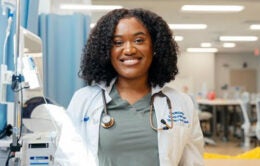 UC Prime student in a hospital