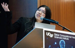 Alice Tang giving a presentation