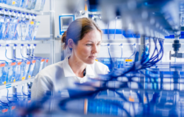 UC scientist working in a lab
