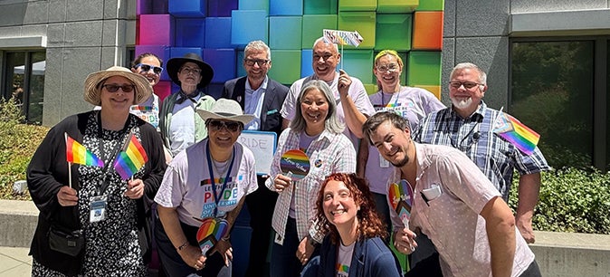 #nivoslider-42091-caption-2 President Milliken and the Oakland UCOP community celebrate Pride Month