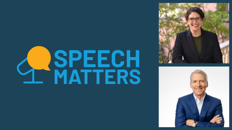 Speech Matters, Headshots of Michelle and Pres. Milliken