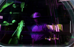 Inside the National Ignition Facility at Lawrence Livermore National Lab.