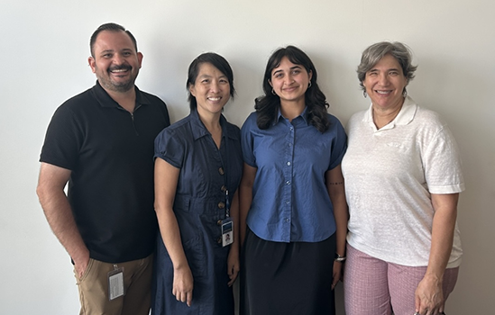 Oscar Lara, Miranda Josafat, Ankita Reddy and Annie Prozan.
