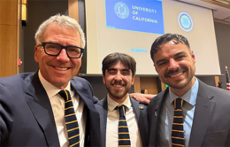 Three smiling men