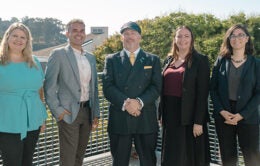 The 2026-2027 CUCSA Executive Board. From left to right: Greta Carl-Halle, Michael McCormack, Brian Light, Sarah Dillon and Laleh Coté.