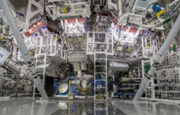 The target chamber of LLNL’s National Ignition Facility